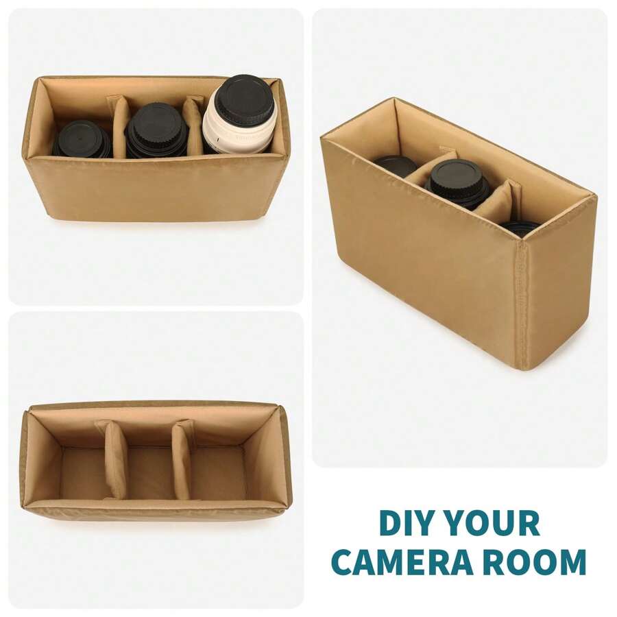 Homoyoyo 4pcs Camea Bag Divides Insets - Padded Foam