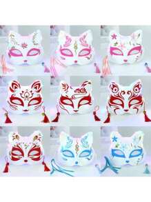 1 Miếng Một nửa Mặt Con cáo Mặt nạ Người Nhật Bản Phong cách Nhật  Và Gió Anime Nam Và NỮ Trẻ em Buổi tiệc Và Dạ hội Quân nhu Ngẫu nhiên - Nhiều màu - Xem 1
