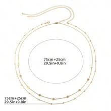 1 Miếng Hình học Kim loại Kim sa & Đồng Chi tiết hạt Gầy Chuỗi Gợi cảm Punk Hip-hop Lễ hội Dây chuyền thắt lưng Đối với phụ nữ - Nhiều màu - Xem 2