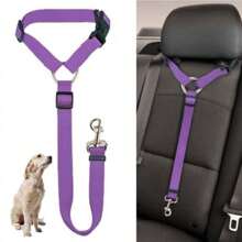 1PC Retractable Pet Car Seat Belt With Ring - Adjustable Vehicle Leash Harness For Small & Medium Dogs & Cats, Portable Dog Restraint, Easy To Use, Free Length Adjustment, Vehicle Headrest Tether Strap Dog Car Seat Car Seat Covers Dog Car Seat Cover Pet Car Seat