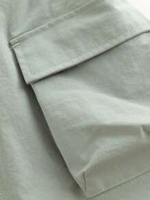 MARC&JANIE Young Girl Mountain Series Outdoor Quick-Drying Overall Dress With Large Pockets, Spring - Army Green - View 4