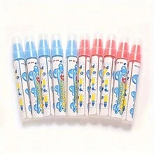 Pincel De Agua Recargable, 2 piezas, Adecuado Para Dibujar, Pintar Con Acuarelas Y Caligrafía - Multicolor - Ver 1