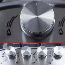 Parrilla de Gas 4 Quemadores Acero Inox Hogar Empotrable - Plateado - Ver 6