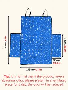 1 Miếng Oxford Không thấm nước SUV Thùng xe In Thú cưng Chỗ ngồi Che phủ Thích hợp Đối với Thú cưng Du lịch ngoài trời & Kỳ nghỉ - Màu xanh lam - Xem 2