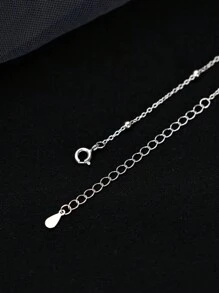 925纯银Y形项链，优雅性感，精致锁骨链，女士珠宝礼物，派对配饰