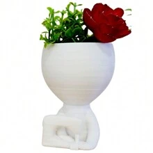 Vaso Suculenta Robert Plant Bob - Kit Com 5 Vasos Suculentas - KIT 4 - EXCLUSIVO DECORE A SUA CASA