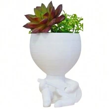 Vaso Suculenta Robert Plant Bob - Kit Com 5 Vasos Suculentas - KIT 4 - EXCLUSIVO DECORE A SUA CASA