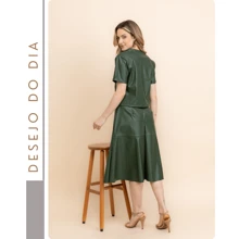 Women Skirts - Dark Green - View 4