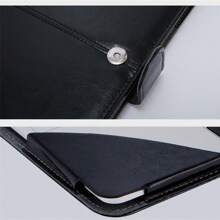 High-End PU Leather Protective Case Compatible With Apple Air/Pro 13.3/13.6 Inch (Brown/Black)