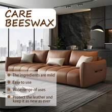 家居傢俱維護蜜蠟清潔劑,沙發護理保養蜂蠟 - 黃色 - 查看 11