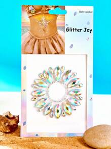 Dream&Radio 1入式波西米亞y2k風格性感水晶紋身貼紙,完美適用於音樂節、派對、酒吧、跳舞、海灘度假、泳池派對,可作為朋友的禮物 - 彩色 - 查看 6