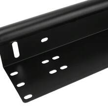 Universal Aluminum SUV Lamp Holder Off Road LED Light Bar Frame Holder Front Bumper License Plate Log Light Mount Bracket - Silver - View 4