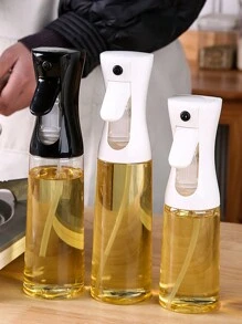 1pc Olive Oil Sprayer For Home Kitchen BBQ, Oil Spray Mister For Cooking, Oil Spray Bottle. Not Suitable For Dishwasher, Reusable. Suitable For Kitchen Use. - White - View 2