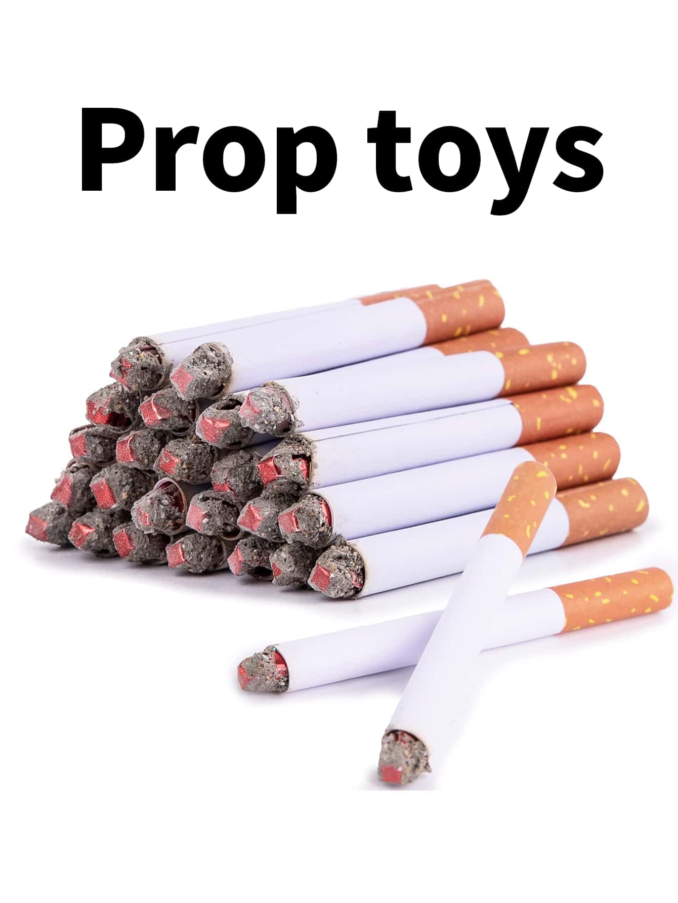 [rayas Aleatorias]2 Piezas De Cigarrillos Falsos Realistas Con Humo - Accesorios Para Bromas Prácticas, Disfraces De Halloween, Películas O Teatro - Juguetes Y Regalos Divertidos Y Novedosos
