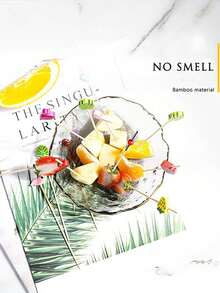 100pcs/Pack Disposable Fruit Picks, Bar Restaurant Cocktail Sticks, Sushi Toothpicks, Decoration Picks - Multicolor - View 9