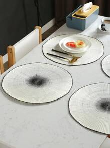 Conjunto de 2 manteles tejidos naturales de estilo boho para mesa de cocina, interiores o exteriores, lavables y resistentes al calor. Posavasos para mesa de comedor que se pueden limpiar y usar en camping, festivales, bodas y fiestas.
