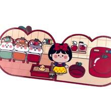 One Princess Paper Toy Book With DIY Materials For Handmade Quiet Book, Cartoon Fairy Tale Story, Lovely Paper Dolls And Cut & Paste Book - Princess - View 6