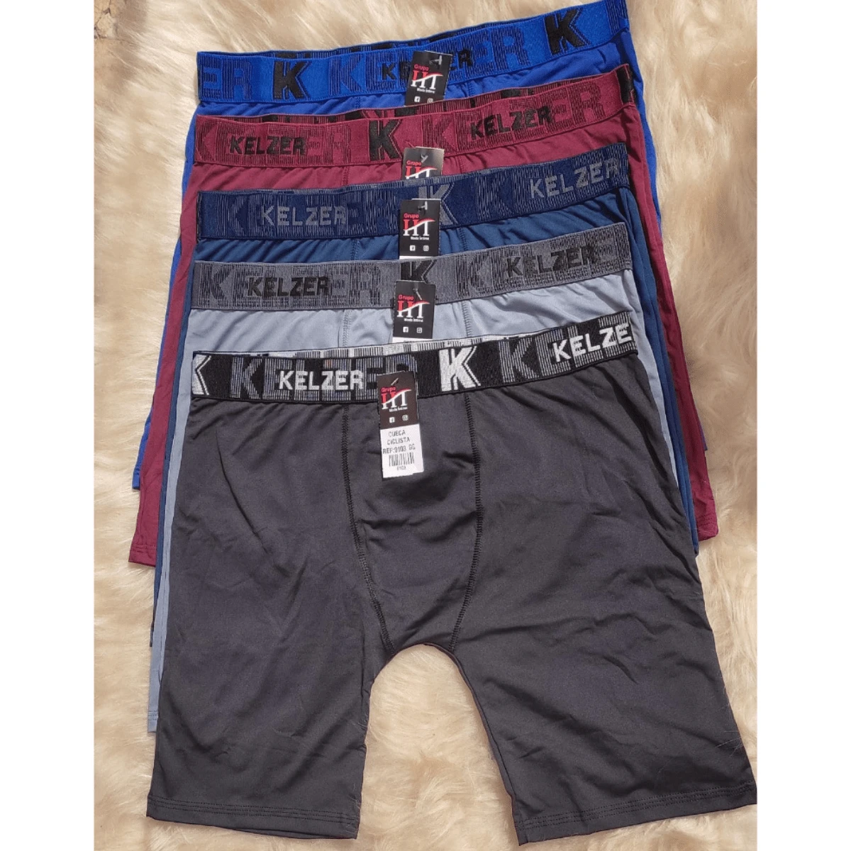 Men Boxers - 酒紅色 - 查看 1