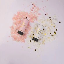 Spring Confetti Cannon Handheld Firework For Wedding, Grand Opening, Birthday, Party Celebration, Spring Punch It - White - View 3