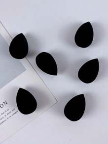 6pcs Black Mini Makeup Sponges Powder Puff For Concealer, Foundation And Cosmetic Application,Makeup,Cheap,Room Decor,Vanity,Travel,Bedroom,Makeup Accessories,Puff,Makeup Blender,Powder Puff,Makeup Sponge,Cheap,Stocking Stuffers,Makeup,Makeup Tools,Cheap Stuff,Gifts,Gifts For Women,Christmas Gifts - Multicolor - View 4