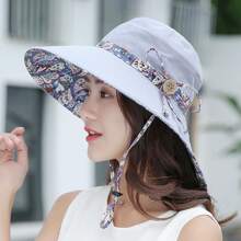 Boho Fashionable And Pretty Sun Hat For Summer Outdoors With Sun Protection, Ladies' Summer/Foldable/All-Match/Cloth Hat/Bucket Hat - Inner Flowerpot Cap - View 17