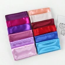 Ladies' Solid Color Satin Square Scarf, 90cm, Silk-Like Shawl, Neckerchief, Headscarf Casual Bandana Headband Fashion Hairband