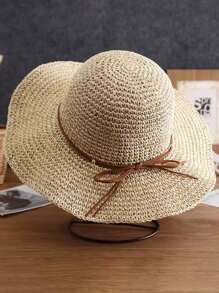 FADZOYLE Foldable Wide Brim Sun Hat, Packable Beach Hat For Women, Summer Sun Protection - Beige - View 7