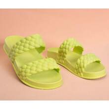 Women Flip-Flops - màu xanh lá - Xem 3