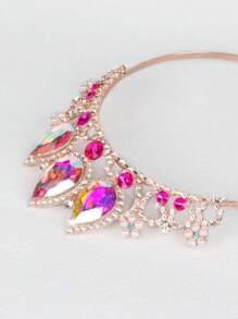 1 Rose Gold AB Crown Princess Tiara Girl Wedding Party Birthday Hair Accessory Royal - Rose Gold - View 5