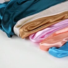 Ladies' Solid Color Satin Square Scarf, 90cm, Silk-Like Shawl, Neckerchief, Headscarf Casual Bandana Headband Fashion Hairband