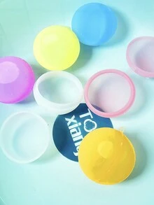 CHARMS 6 cái/bộ Có thể tái sử dụng Silicone Nước Quả bom , Súng Nước Chơi , Mùa hè Splash , Nước Công viên Đồ chơi - Hồng - Xem 2