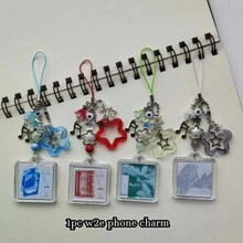 1pc Y2k Style Phone Strap W2e Music Lover Phone Accessory Pendant - 1 Mobile Phone Strap - View 6
