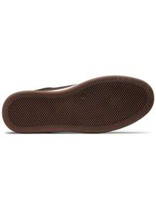 SHOESMALL Men's Dark Brown Sneakers Fashion Casual Brown Shoes Dress Sneakers Oxford Shoes - 鏽棕色 - 查看 3