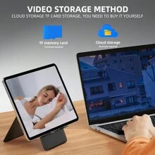 迷你 Wifi 摄像机高清夜视、运动检测、远程监控、140° 广角、微型 DIY 设置、夜视（无可见光） - 黑色 - 查看 6