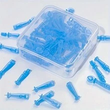 50pcs/Set Blackhead Removal Tools, Professional Disposable Acne Needle, Whitehead & Blackhead Extractor, Salon Acne Removal Tools - Blue - View 6