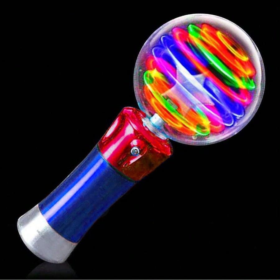 Light Up Magic Ball Toy Wand Flashing LED Wand Spinning Lights And
