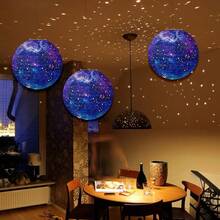 1 Miếng Dấu hiệu hoàng đạo Đèn lồng giấy Trang trí , Treo Đèn lồng giấy Đối với Đầy sao Chủ đề Tiệc sinh nhật , Trường mẫu giáo Đồ trang trí - Màu xanh lam - Xem 3