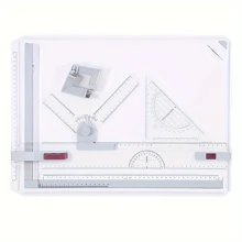 1set A3 Drawing Board, Multi-Functional Drafting Table, Adjustable Measuring System Angle And Clear Ruler Parallel Movement - Multicolor - View 1
