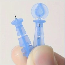 50pcs/Set Blackhead Removal Tools, Professional Disposable Acne Needle, Whitehead & Blackhead Extractor, Salon Acne Removal Tools - Blue - View 5