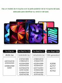 Spanish Keyboard Case Compatible With Ipad Pro 11 Inch 3rd 2nd 12.9 Inch 6th 2018-2022 Air 5th 4th 10.9" 10th Generation Magnetic Smart Cover Tablet Magic Keyboards Folio TrackPad Backlit Wireless Violet - Purple-Spanish - View 3