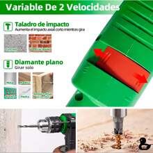Impacto Taladro Destornillador Electrico Atornillador Llave - Negro - Ver 3
