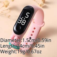Electronic Core Children's Watch With Cartoon Cloud Design Touch Screen, Suitable For Students - Pink - View 2
