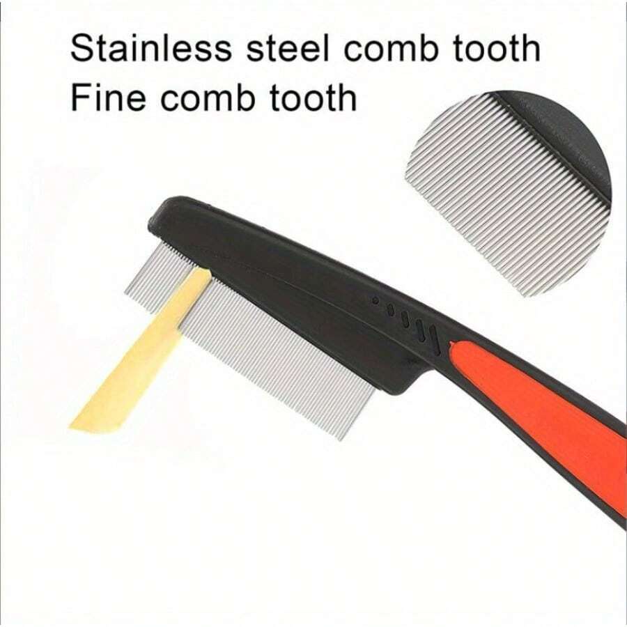 1pc Stainless Steel Lice Comb, Helps Remove Lice And