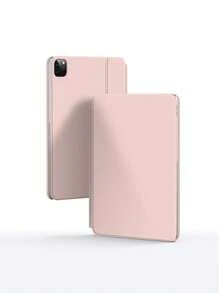 Funda con teclado en español compatible con iPad Pro de 11 pulgadas 3ª y 2ª generación, iPad Pro de 12.9 pulgadas 6ª generación 2018-2022, iPad Air 5ª y 4ª generación de 10.9 pulgadas, iPad de 10ª generación. Cubierta inteligente magnética, teclado mágico inalámbrico con trackpad y retroiluminación, color rosa - Rosa-Español - Ver 12