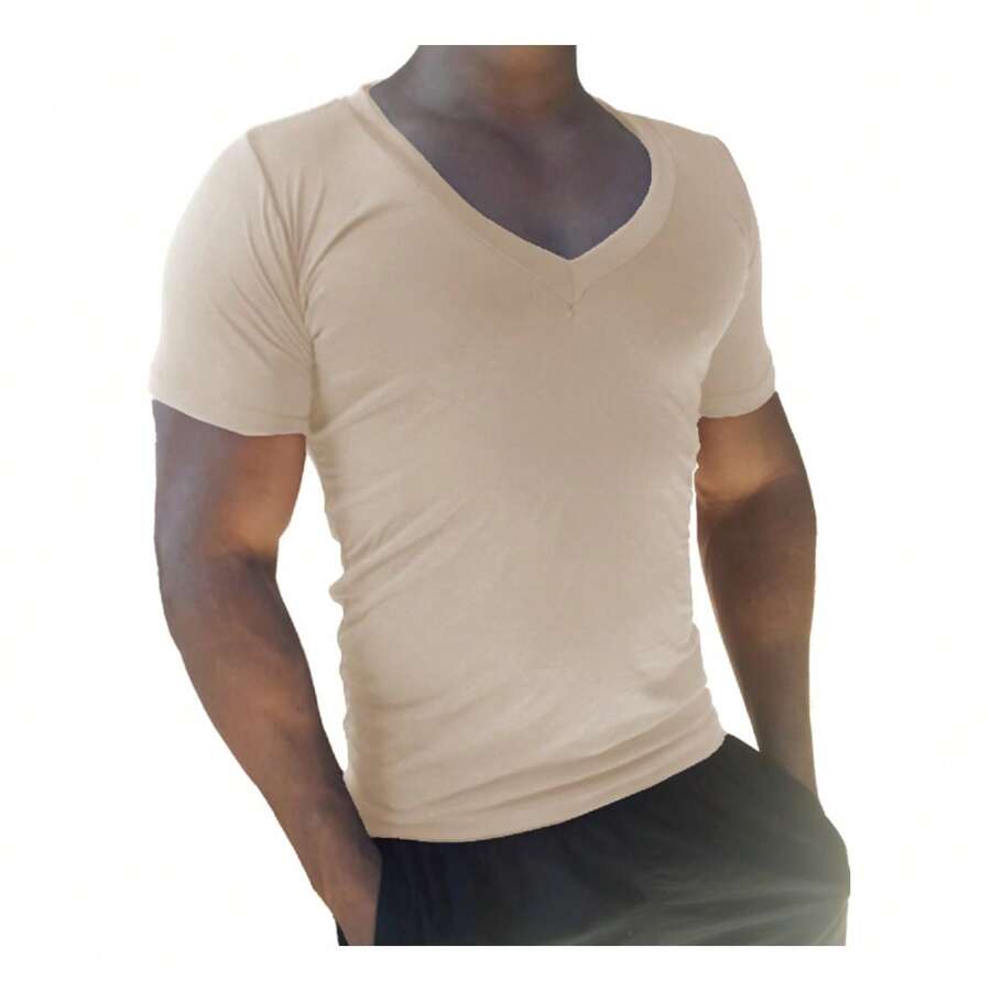 Men T-Shirts - Màu be - Xem 1