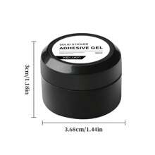 XEIJAYI 3片装10毫升固体指甲贴纸凝胶固体贴纸指甲贴纸粘性凝胶贴纸超强粘性UV凝胶指甲胶速干强力粘合剂假指甲贴纸丙烯酸胶水 - 含角质层推棒 - 無色 - 查看 7