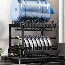 1pc Large Capacity Detachable Drain Multi-Use Cup Holder, Kitchenware & Bowl & Plate Storage Shelf, Home Decoration, Christmas Gifts, Home Gifts, Room Decoration,