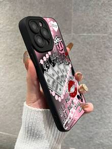 Pink Janpan-Vỏ Điện Thoại Di Động Silicon Lỏng In Hình Phong Cách Hàn Quốc Bảo Vệ Toàn Thân Chống Sốc Chống Rơi Vỏ Cao Su Mềm TPU Tương Thích Với IPhone11/12/13/14/15/15pro/15 Plus/15 Promax/7plus/8plus/X/Xs Max/Xr/11pro/12pro/13pro/14pro/12mini/13mini/11promax/12promax/13promax/14promax/14plus/6/6s/6plus/7/8/Se&Samsung Galaxy/A54/A14/A12/A13/A15/A32 /A33/A24/A52S/S20/S21/S22/S23/S24/S23Plus/S24ultra - màu đen - Xem 3