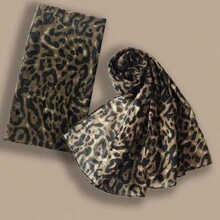 Khăn choàng cổ họa tiết da báo cho phụ nữ, chăn lớn, khăn choàng Cheetah - Nhiều màu - Xem 15