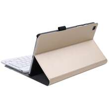 A220 可分離式藍牙鍵盤皮革平板電腦套，適用於三星 Galaxy Tab A7 Lite 8.7 T220 / T225，設有扶架和彈性帶功能(玫瑰金) - 金色 - 查看 5
